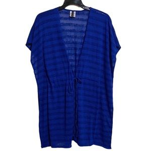 Point Zero Blue Bikini Swimsuit Beach Cover-up Size M